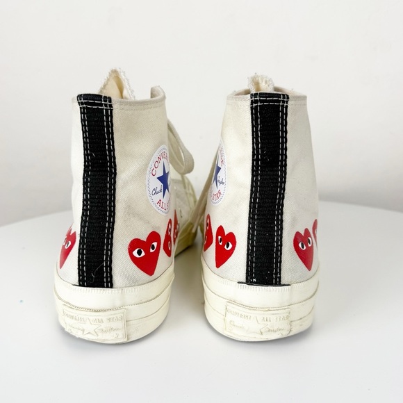 Comme des Garçons Play x Converse Hi Top Multi Heart Sneaker - Picture 5 of 11